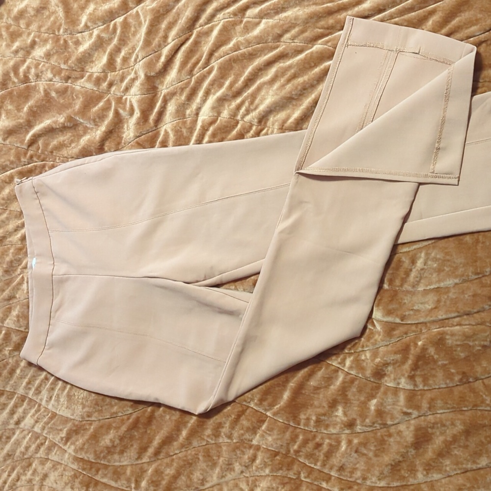 Jason Wu slit ankle slacks pants tan size S